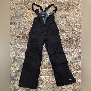 Lands End black ski bib youth size 10 unisex